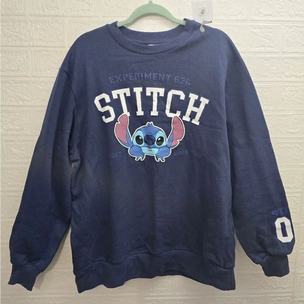 Disney Stitch Oversized Sweatshirt | NWT | Size M | Blue